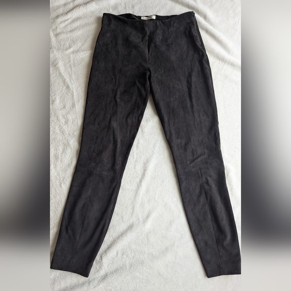 The Row Lambskin dark gray pants - Picture 1 of 3